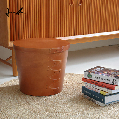 加安加丽中古风夏克盒手工日式覆古杨木皮收纳箱大容量家用收纳桶