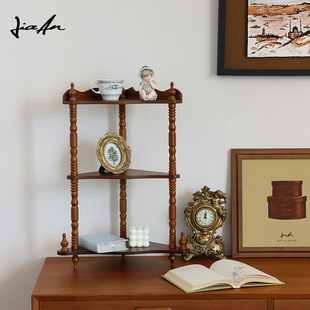 加安加丽法式复古桌面糕点展示架客厅靠墙收纳咖啡杯多层置物架