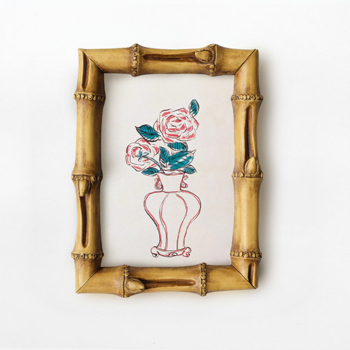 加安加丽外框新中式风花卉装饰画