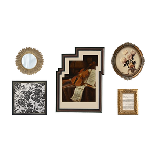 加安加丽法式复古客厅装饰画欧式中古玄关卧室床头小众艺术挂画