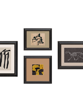 中古抽象艺术挂画客厅餐厅装饰画