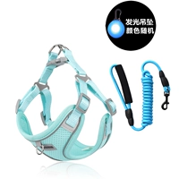 Мятный зеленый + 2 метра круглый веревка + светящаяся кулон