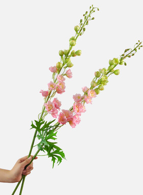 飞燕草花家居客厅花艺摆件绢花婚庆引路花束假花装饰飞燕草仿真花