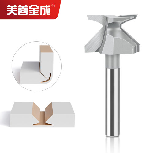 圆弧折弯一体刀1/4柄成型刀具R10木门墙柜圆弧折弯刀免软化折角