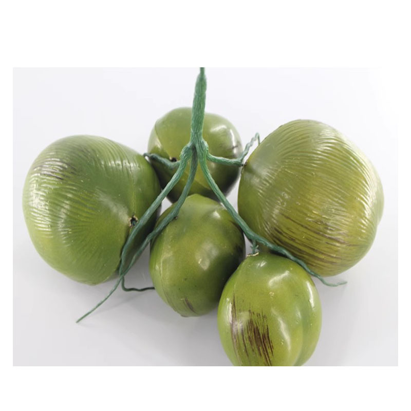 仿真植物椰子果 绿植椰子树椰果 仿真热带水果 装饰拍摄厂家