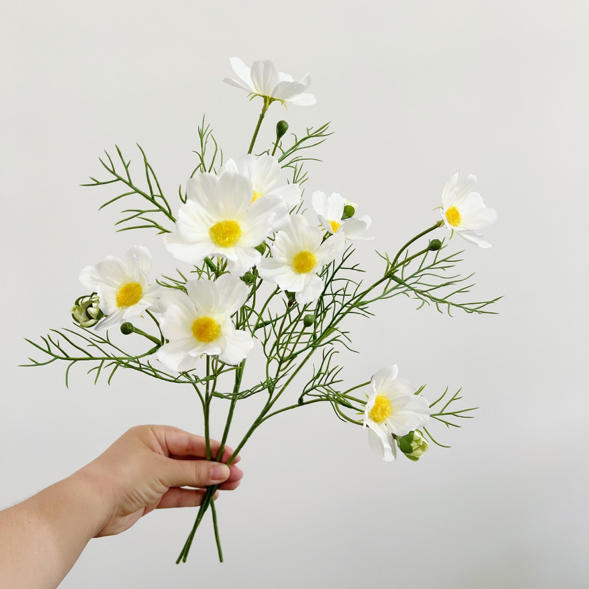 小清新自然风仿真花单枝带蕾波斯菊家居装饰插花摆件婚庆花艺,家居饰品,仿真花/假花,淘宝优惠券,粉丝福利购,淘宝优惠卷