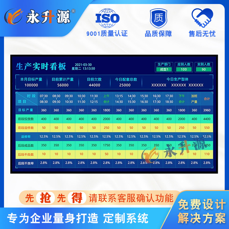 车间制鞋生产计划排产管理软件工厂产能状态数据排单监控MES系统