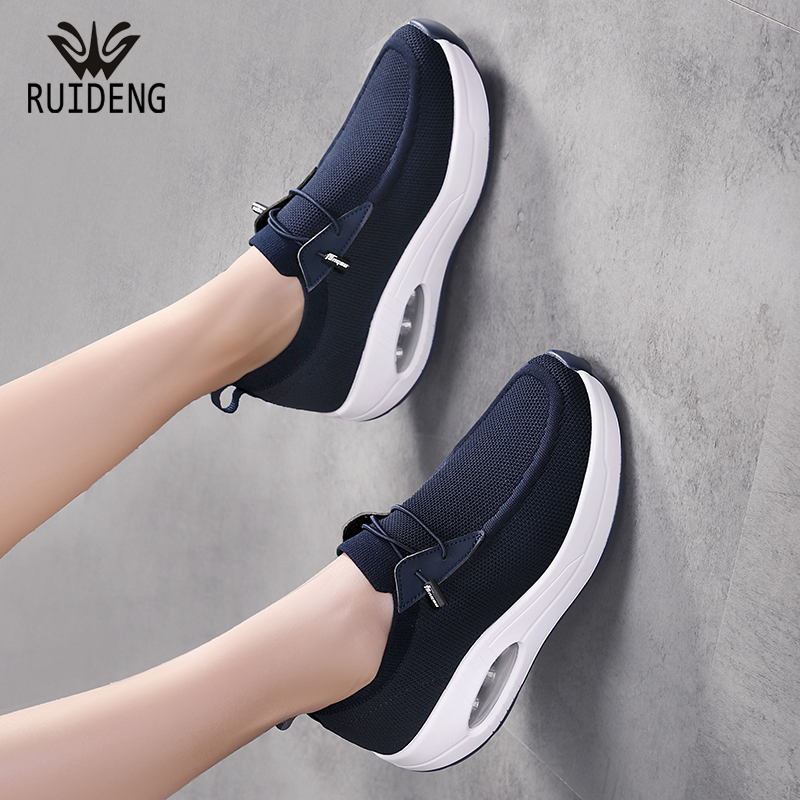 睿登运运动休闲鞋女厚底加大码