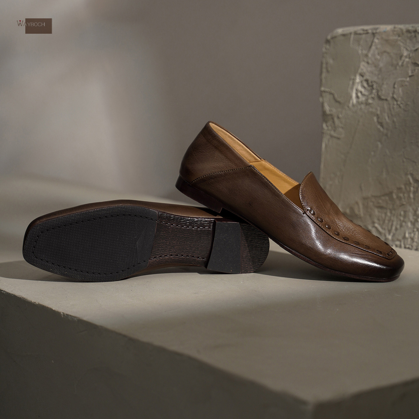 玮保/胎牛皮柔软轻盈 平底跟乐福鞋女 方头真皮单鞋通勤散步春秋,女鞋,乐福鞋（豆豆鞋）,淘宝优惠券,粉丝福利购,淘宝优惠卷