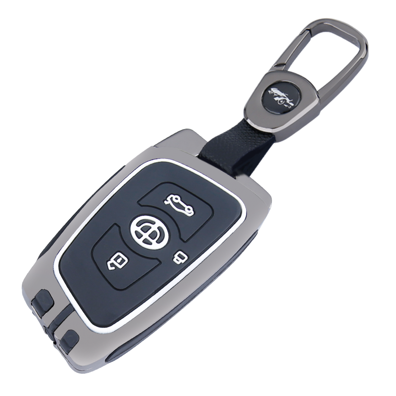 适用于中华v3钥匙套v5/v6/v7/h530/h330智能车用钥匙金属包壳扣