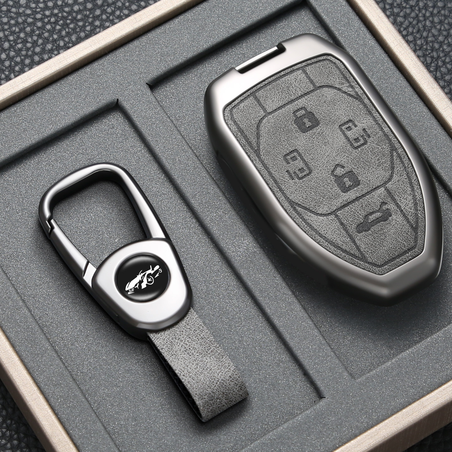 广汽传祺GS4钥匙套M8大师宗师GS3影速E9影豹GS8传奇ES9影酷车包扣