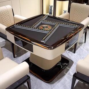 意式轻奢麻将桌子全自动别墅卢浮宫棋牌桌宾利娱乐flamingo麻将桌