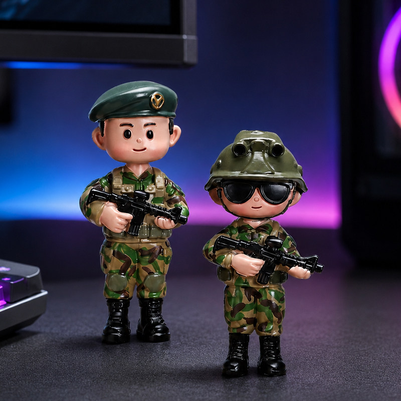 军事整体士兵公仔男友战友纪念品