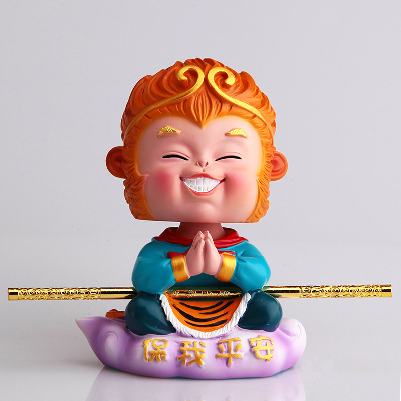 至尊宝悟空齐天大圣摇头车载摆件