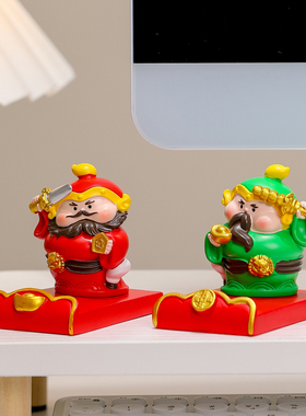 钟馗手机支架门神新款防小人摆件