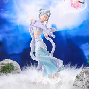 敦煌飞天摆件古装娃娃国风手办琵琶汉服美女仙女人偶人物仕女玩偶