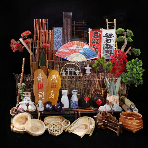 古风摄影道具酒店摆盘寿司刺身