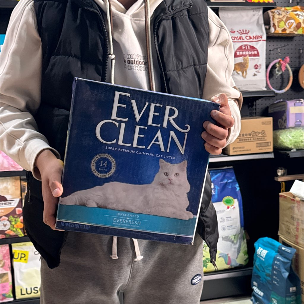 铂钻猫砂25磅3箱