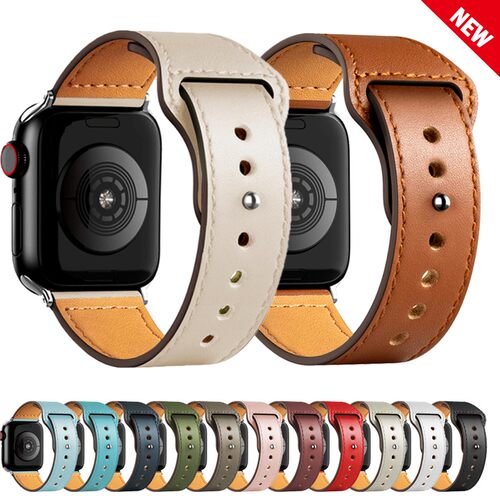 Leather band For Apple watch Ultra 49mm 44mm 40mm 38mm/42mm