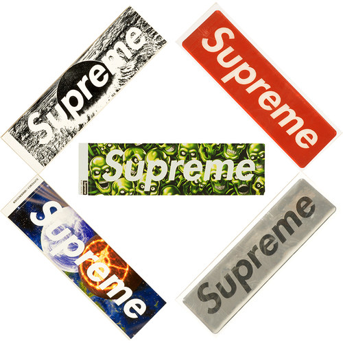 supreme蓝精灵贴纸美金迷彩幻影