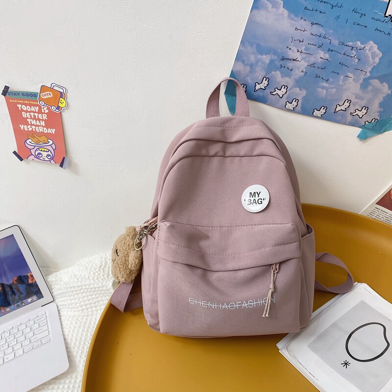 韩版女童时尚可爱旅游背包小学生中大童补课双肩包儿童春游包包潮