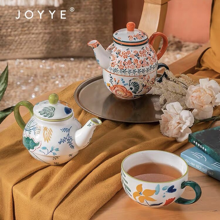 JOYYE卓艺下午茶陶瓷功夫茶具套装家用小型单人小茶壶礼盒送礼物
