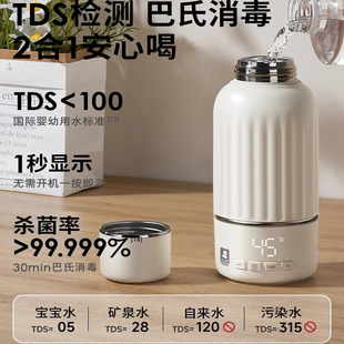 小白熊恒温壶婴儿外出专用无线便携式恒温水杯保温调奶器冲奶神器