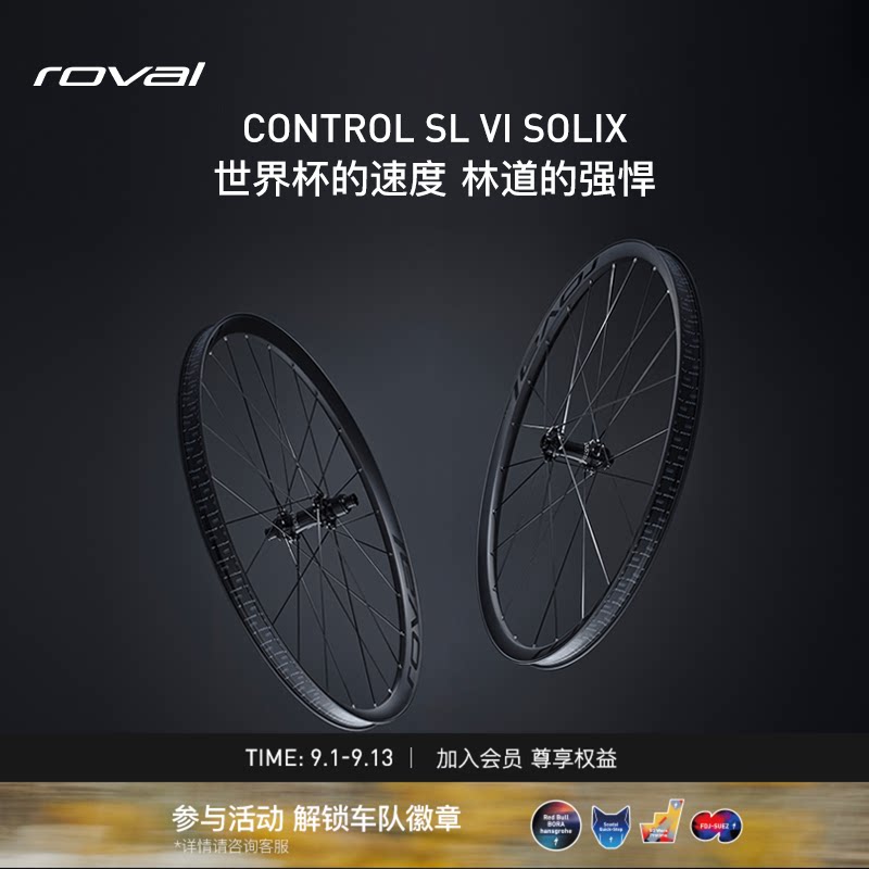 SPECIALIZED闪电 CONTROL SL VI SOLIX 碳纤维碟刹轻量山地轮组