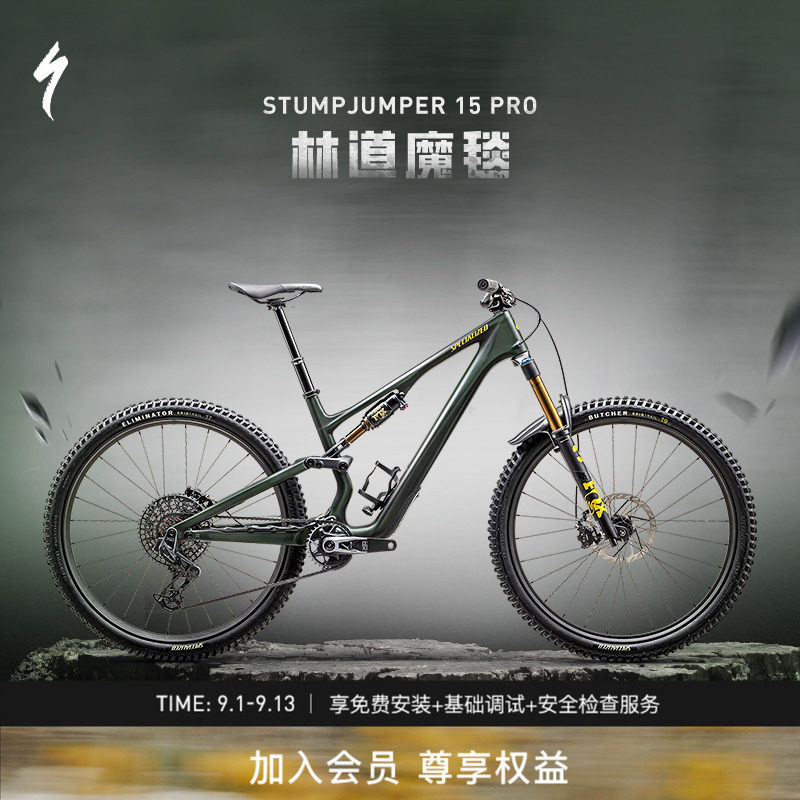 SPECIALIZED闪电 STUMPJUMPER 15 PRO碳纤维全避震林道山地自行车
