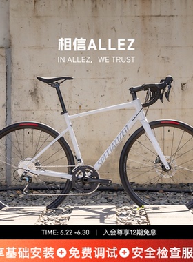 SPECIALIZED闪电 ALLEZ E5 DISC SPORT 碳纤维前叉耐力公路自行车