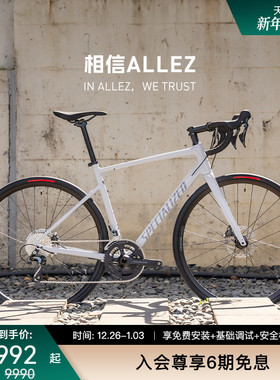SPECIALIZED闪电 ALLEZ E5 DISC SPORT 碳纤维前叉耐力公路自行车