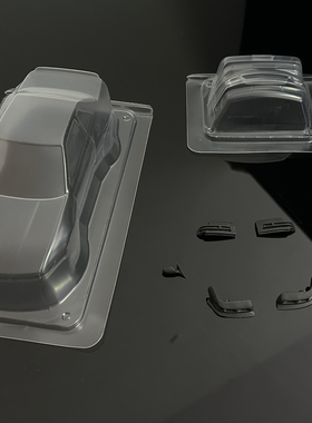 RTS 1/24标准比例s13透明车壳 带打印灯杯 后视镜 遮盖纸