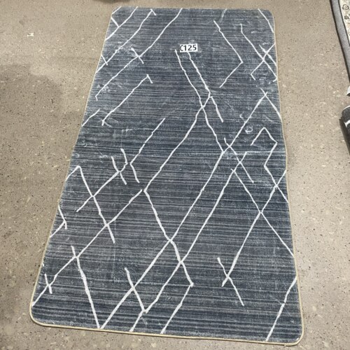 c125（尺寸80*150厘米）家用仿羊绒凌乱线条飘窗床边毯