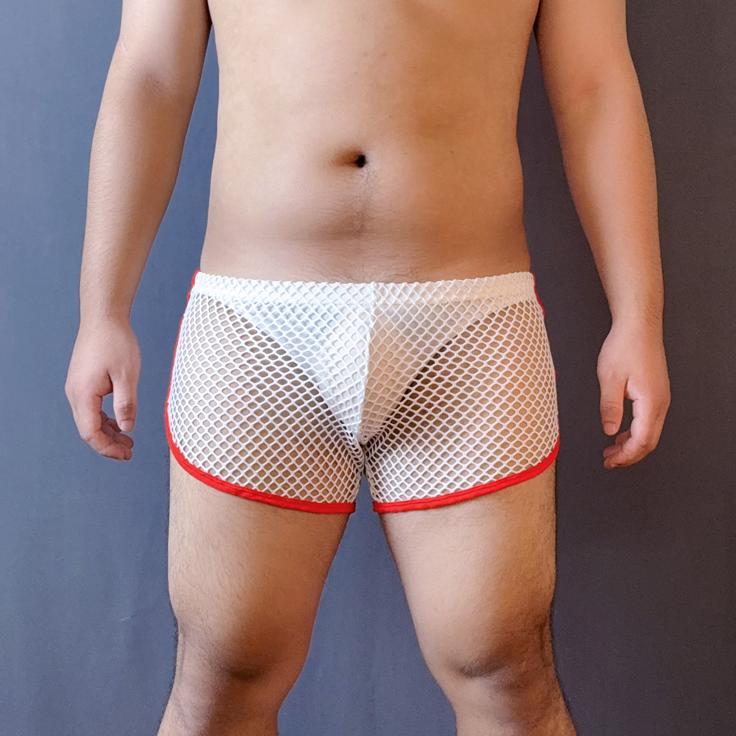 男士低腰大网眼透气平角裤网孔透明性感四角裤青年个性性感平角裤,女士内衣/男士内衣/家居服,男三角内裤,淘宝优惠券,粉丝福利购,淘宝优惠卷