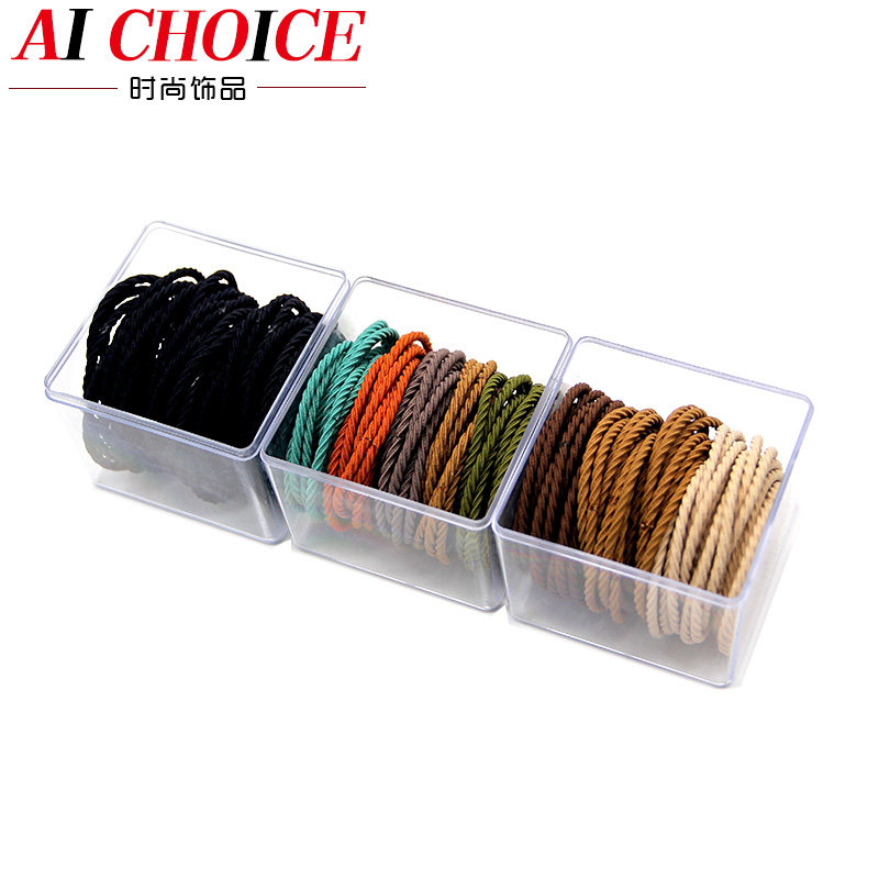 头绳皮筋气质简约50根盒装发绳