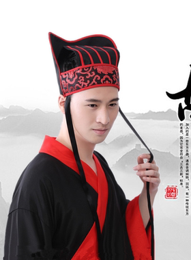 魏晋梁冠五梁进贤冠国风古代春秋战国秦汉三国大臣官帽祭祀服装帽