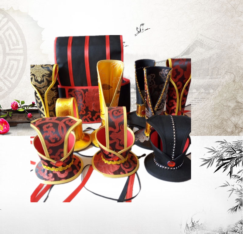 古代男汉服唐朝丞相三国头饰古装跑男道具诸葛亮帽子大臣发冠帽子