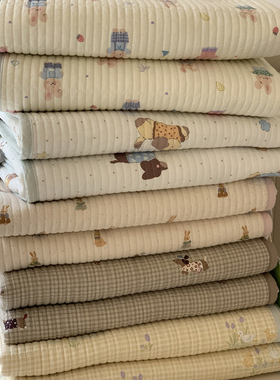 ins超柔软卡通慕斯温柔全棉床盖单件少女心舒适床盖200x215cm