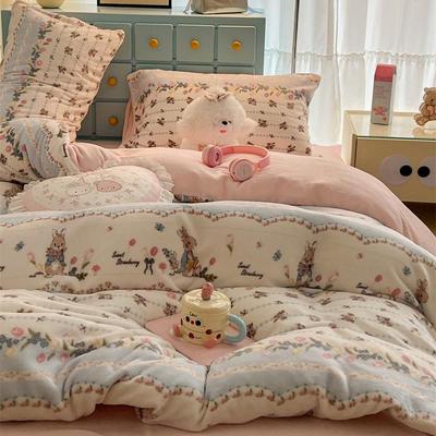 小清新少女心复古碎花床上四件套