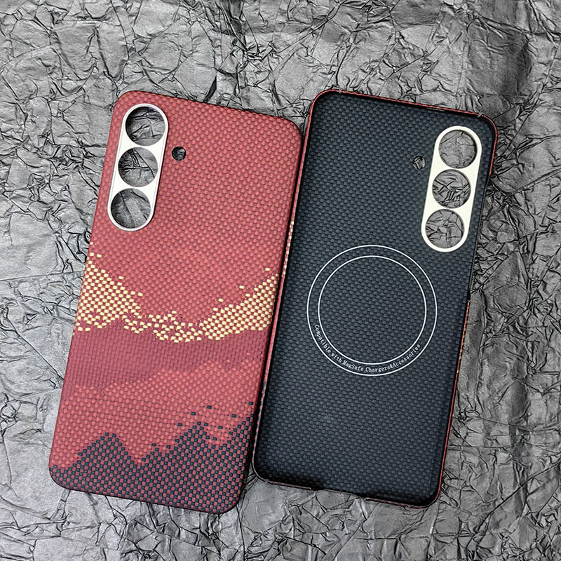 适用三星Galaxy S25 FE凯夫拉碳纤维手机壳Magsafe磁吸S25FE防摔防刮防爆超薄进口芳纶保护套