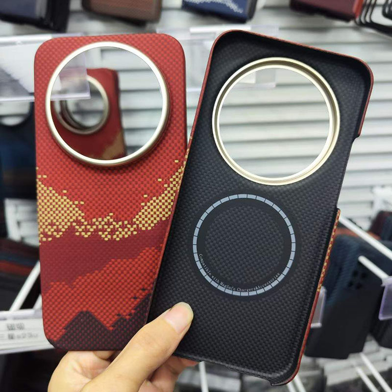 适用小米17 Ultra凯夫拉碳纤维手机壳Magsafe磁吸防摔防刮防爆超薄芳纶保护套