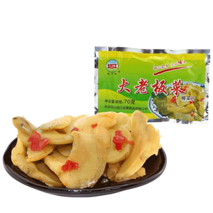 钱江牌 酱菜榨菜下饭菜咸菜小菜钱江大老板菜（榨菜片）70g