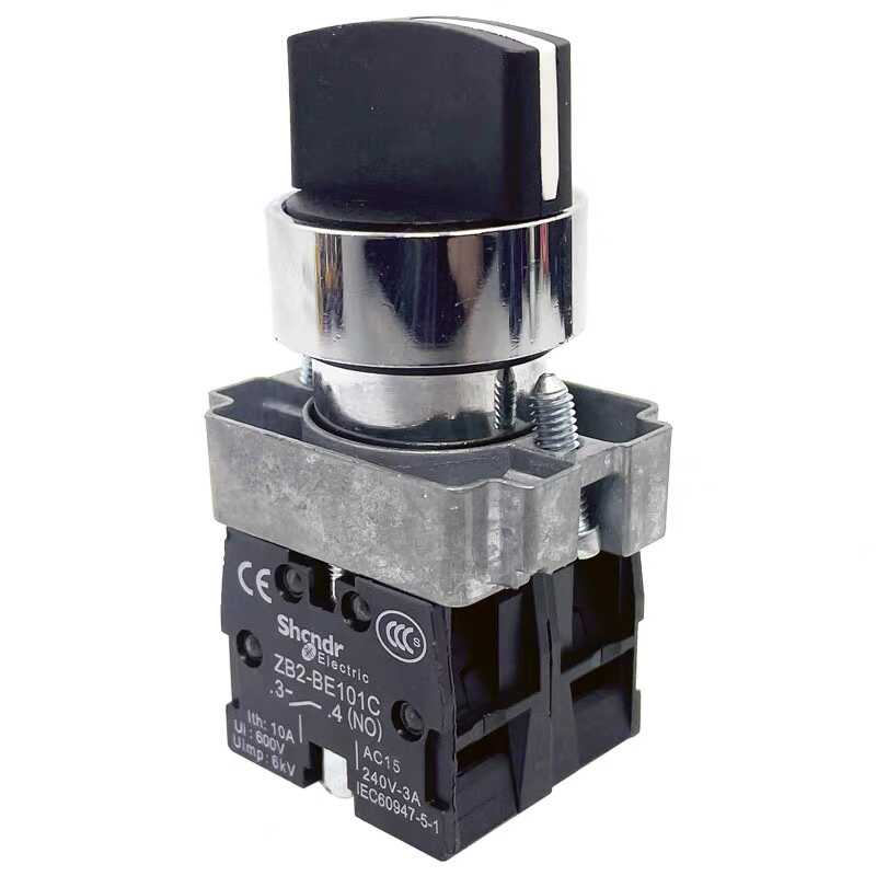 自锁常开XB2BD21C三档旋钮