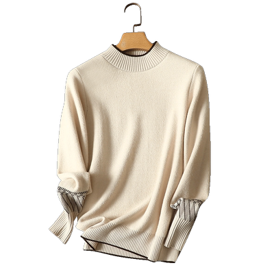 一体半高领新款加绒加厚内搭毛衣