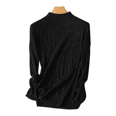 半高领毛衣打底衫秋冬黑色长袖