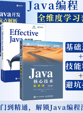 全三册】java核心技术速学版/Effective Java中文版（原书第3版）/Java开发坑点解析 从根因分析到最佳实践 java编程从入门到精通