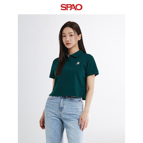 女士时尚运动风夏季POLO衫T恤