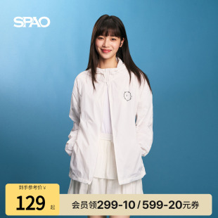 25年夏季 SPAO韩国同款 女士防晒通勤户外连帽外套 UPF50