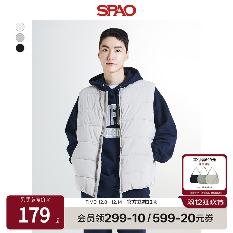 SPAO秋男士防寒马甲外套