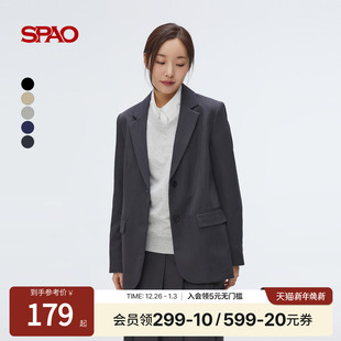 商务西装 宽松时尚 外套 25年春秋女装 SPAO韩国同款